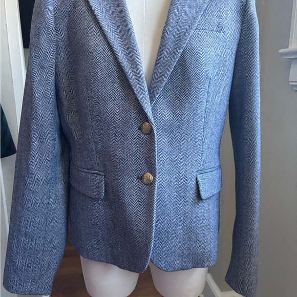 J. Crew Blue Blazer with Gold Buttons - Picture 2 of 6
